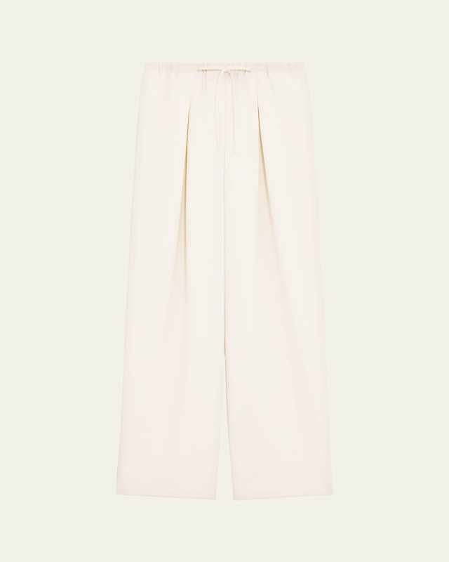 Pleated Casual Drawstring Pants